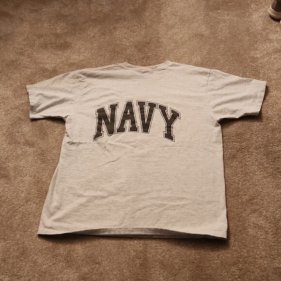 US Military Navy Men's Gray T-Shirt Size XL - Picture 5 of 5
